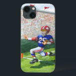 Korsning av mållinjen för en styrkegräns<br><div class="desc">Lyssna på folkens roar när de ser sin favoritfotbollsspelare korsa mållinjen för en touchdown! Jay Throckmorton målade den här dynamiska scenen. Köp en kopia till dig själv eller ge som en gåva till fotbollen fläkt i ditt liv!</div>