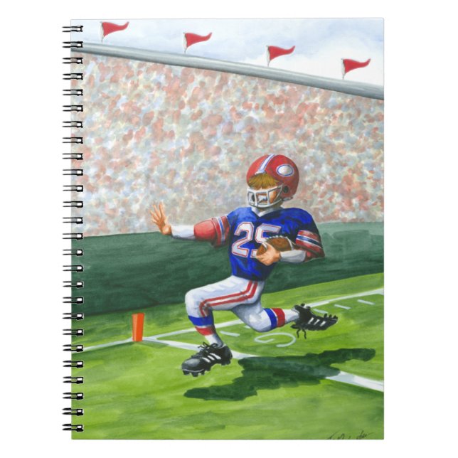 Korsning av mållinjen för en styrkegräns anteckningsbok (Framsidan)