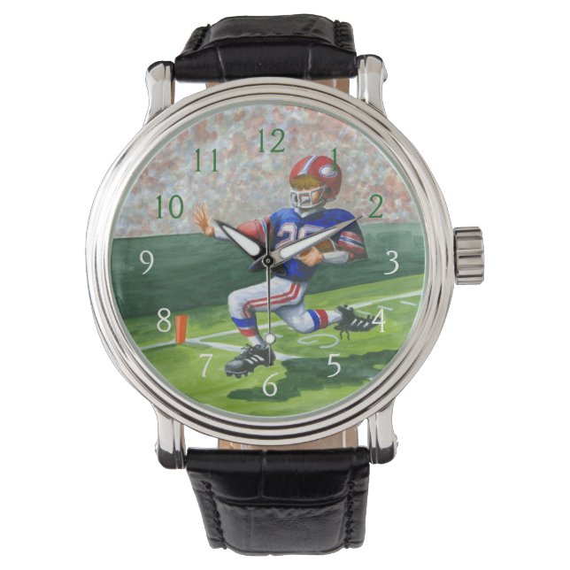 Korsning av mållinjen för en styrkegräns armbandsur (Framsida)