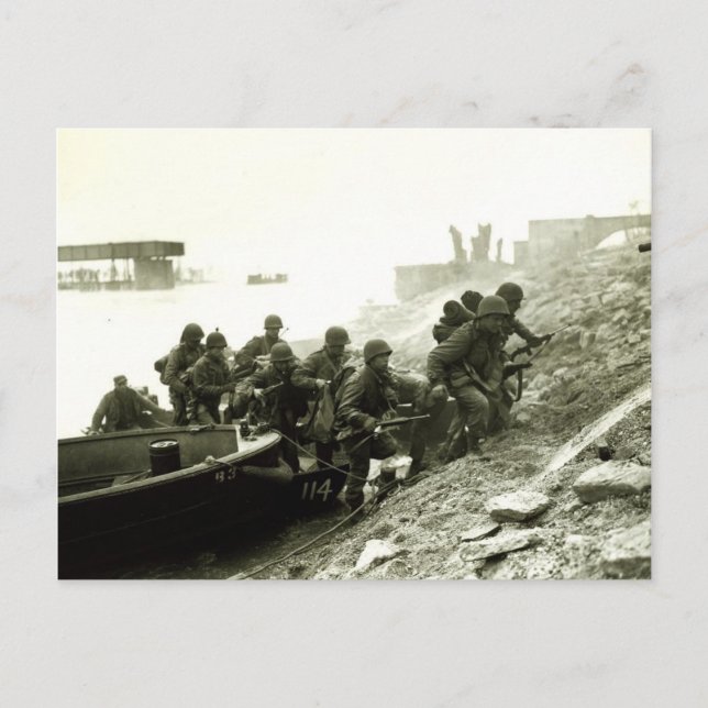 Korsning av Rhen Vykort (Framsida)