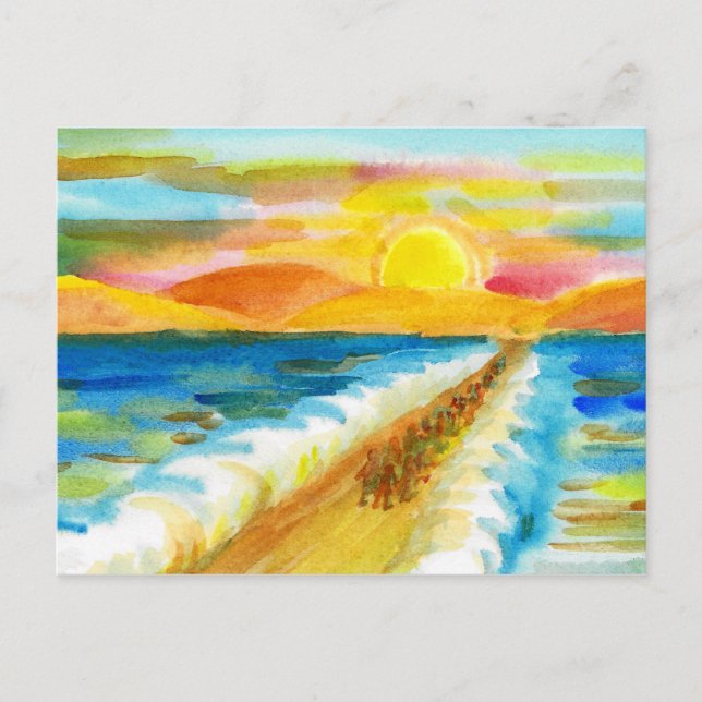 Korsning av Röda havet Vykort (Framsida)