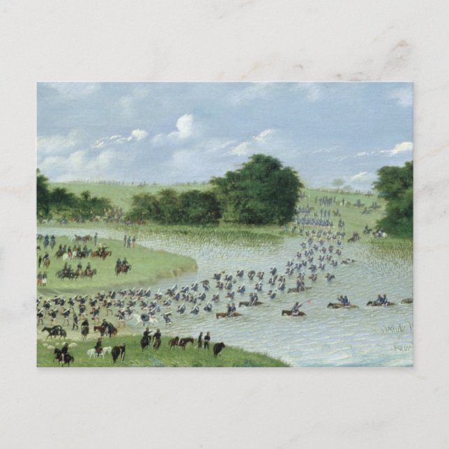 Korsning av San Joaquin River, Paraguay, 1865 Vykort (Framsida)