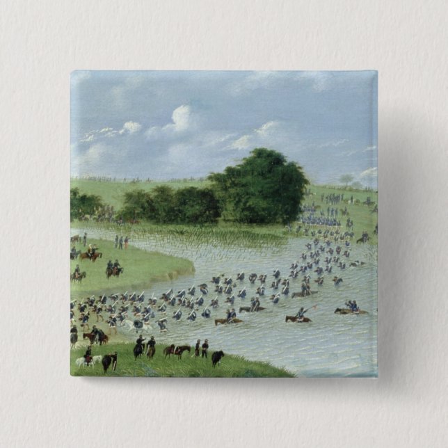 Korsning av Sanet Joaquin River, Paraguay, 1865 Knapp (Framsida)