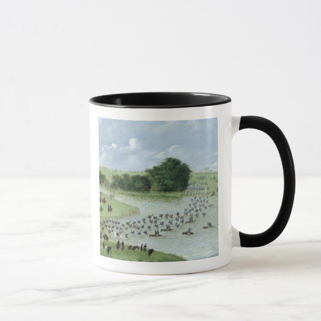 Korsning av Sanet Joaquin River, Paraguay, 1865 Mugg (Höger)