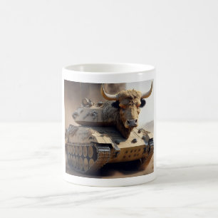 Korsning mellan en stridsvagn och en Texas Longhor Kaffemugg