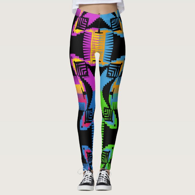 Korsningen färg 2 leggings (Framsida)