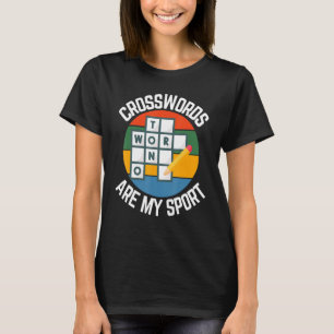 Korsord är min sport, Puzzle Fläkt T Shirt