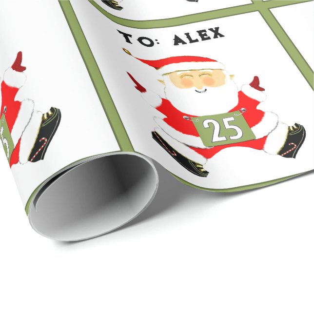 Körspår och Fält-jul Presentpapper (Rullad Hörn)