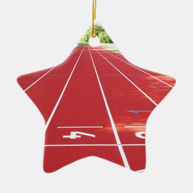 Körspår och Fält Julgransprydnad Keramik (Framsidan)