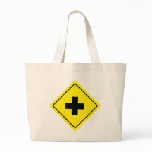 Korssroad Sign Jumbo Tote Bag