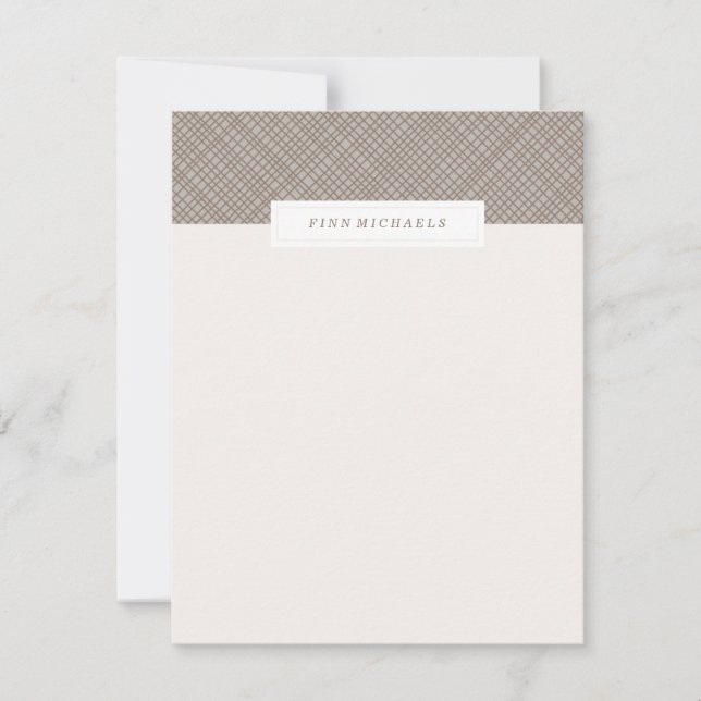 Korsstreck - Choklad Anteckningskort (Framsida)