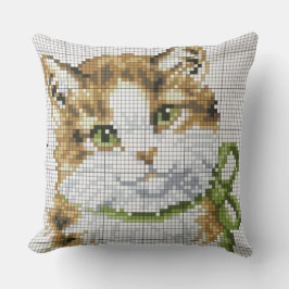 Korsstygns Kattunge Kudde