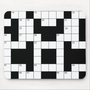 Korssword Puzzle Mouse Pad Musmatta