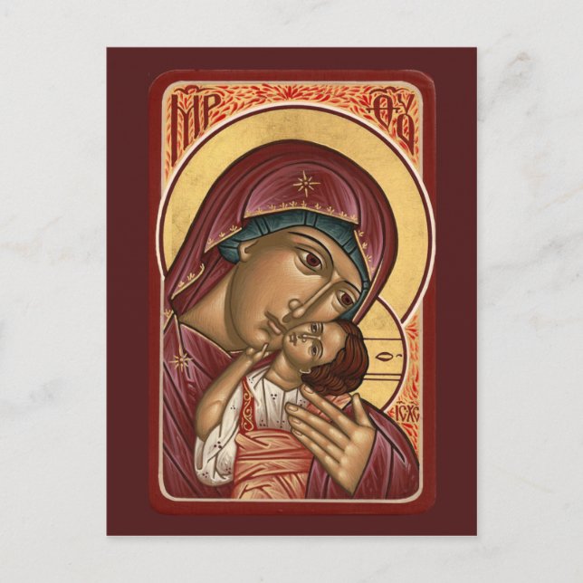 Korsun Mor på Guds Prayer Card Vykort (Framsida)