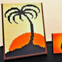 Korsutskrift av Tropical Sunset Designer handflata