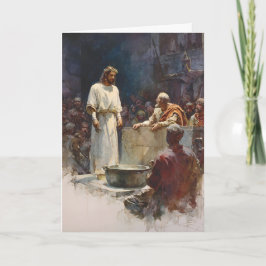 Korsvägens första station - Jesus döms till döden Kort