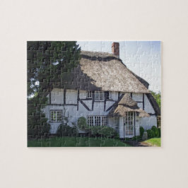 Korsvirkes- Thatched stuga Pussel