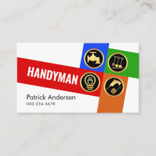 Korsvis Handyman Verktygslåda Visitkort