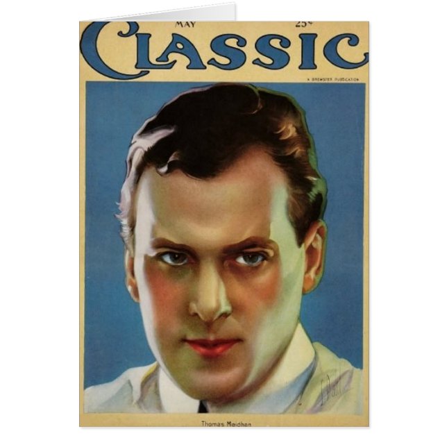 Kort 1923 för tidskrift för Thomas Meighan (Framsidan)