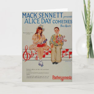 Kort 1926 för hälsning för annons för Alice