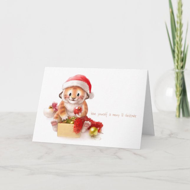 kort 2010 för liltigerjul (Framsida)