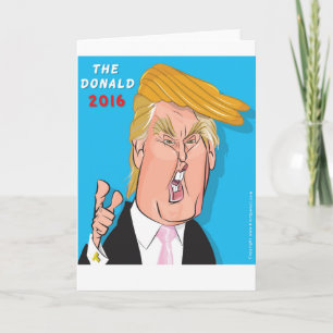 Kort 2016 för Donald Trump presidentCatoon