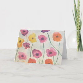 Kort 2 för färgade Blommar