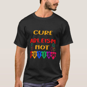 Kort abbleism, inte autism t shirt
