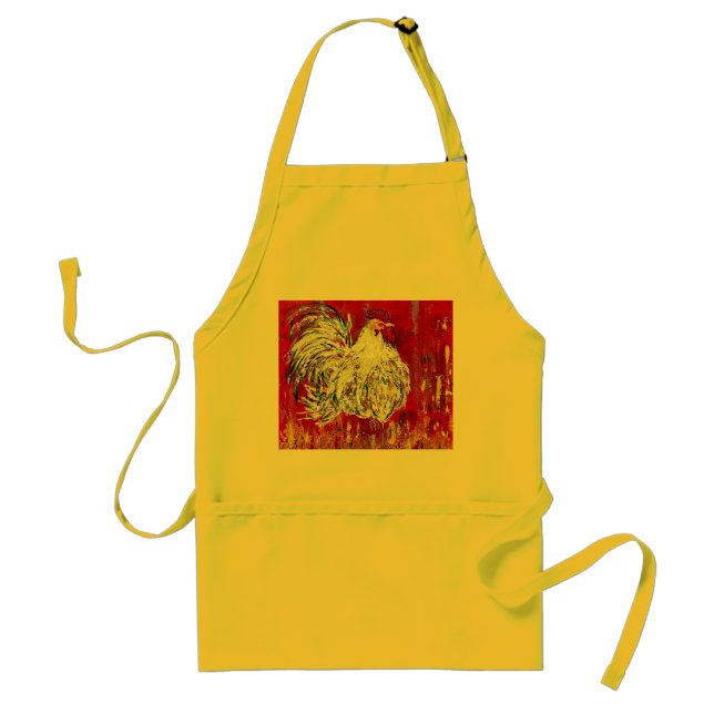 Kort Apron Tupp Chicken Förkläde (Framsidan)