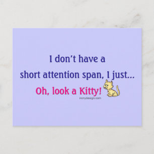 Kort Attention Span Kattunge som säger