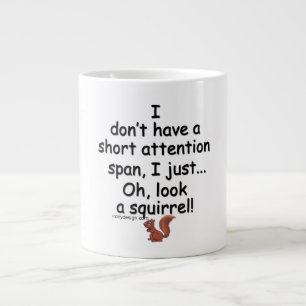 Kort Attention Span Squirrel Jumbo Mugg