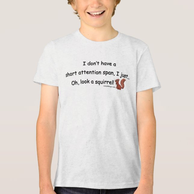 Kort Attention Span Squirrel Tee (Framsida)