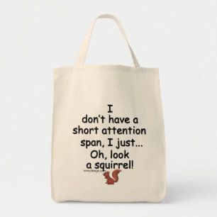 Kort Attention Span Squirrel Tygkasse