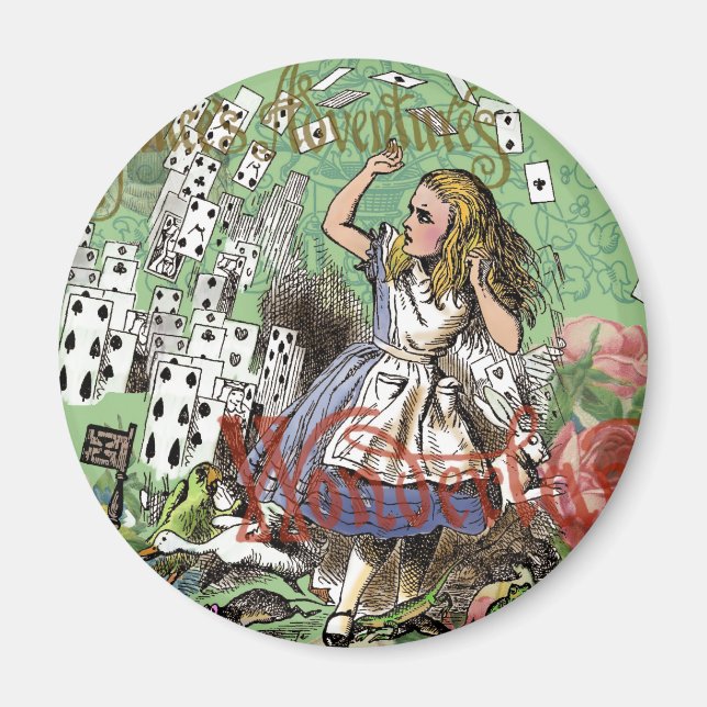 Kort av underlandsluckskanin magnet (Framsidan)