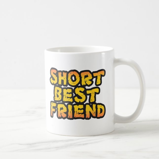 Kort bästa vän, fina vänner, Besties BFF Kaffemugg (Höger)