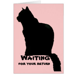 Kort - blank - Kat silhouette