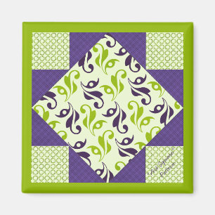 Kort blockera Mönster "Art Square" Magnet