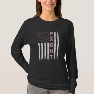 Kort bröstcancermedvetande Friends Unity Fight T Shirt