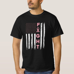 Kort bröstcancermedvetande Friends Unity Fight T Shirt