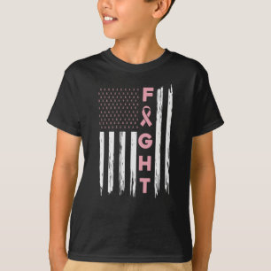 Kort bröstcancermedvetande Friends Unity Fight T Shirt
