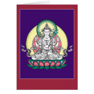 KORT Chenrezig/Avalokiteshvara med förklaring