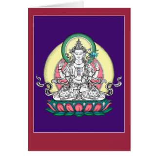 KORT Chenrezig/Avalokiteshvara med förklaring