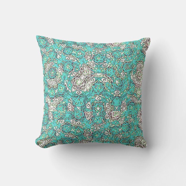 Kort Circuit Turquise Pillow Kudde (Framsida)