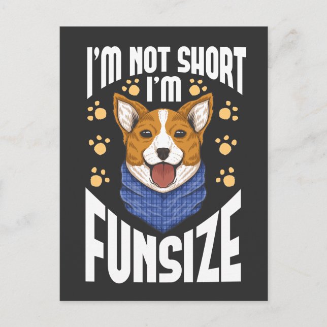 Kort Corgi Dog Humor Witty Pet Quote (Framsida)
