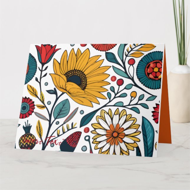 Kort: Dazzling Daisy Delight Kort (Framsida)