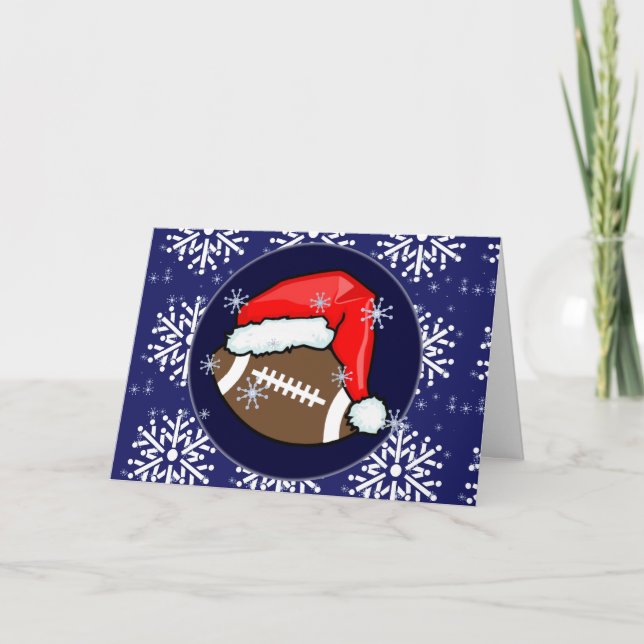 Kort - dekorativ Santa fotboll (Framsida)