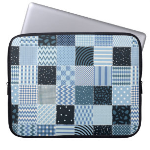 Kort design. Sömlöst lappverk mönster från stift Laptop Fodral