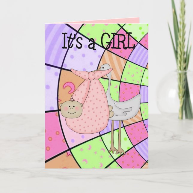 Kort Det är ett meddelande från Nyfödd bebis om fl (Framsida)