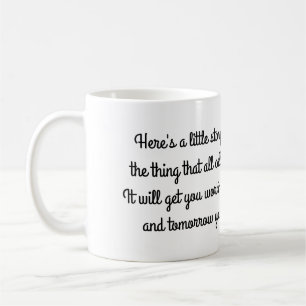 Kort diktmugg för morgonkaffe kaffemugg