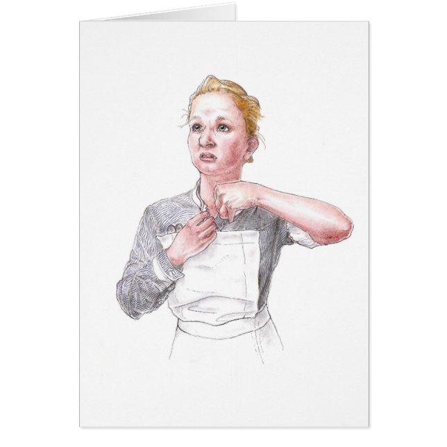 Kort - dressing för Middlesex sjukhussjuksköterska (Framsidan)